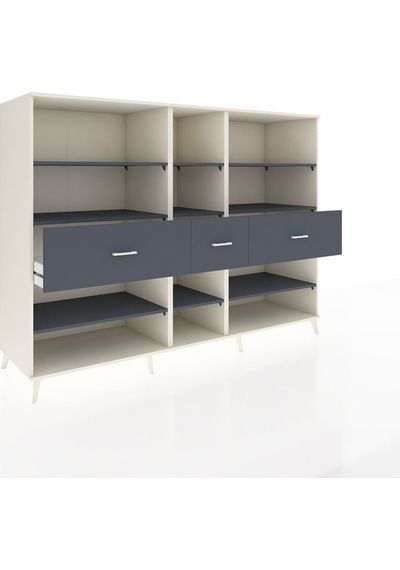 Kronos Dolap 9 Raflı 3 Çekmeceli 220x59x163 Aytaşı-antrasit Aytaşı-antrasit Kronos Dolap 9 Raflı 3 Çekmeceli 220x59x163 Aytaşı-antrasit Aytaşı-antrasit