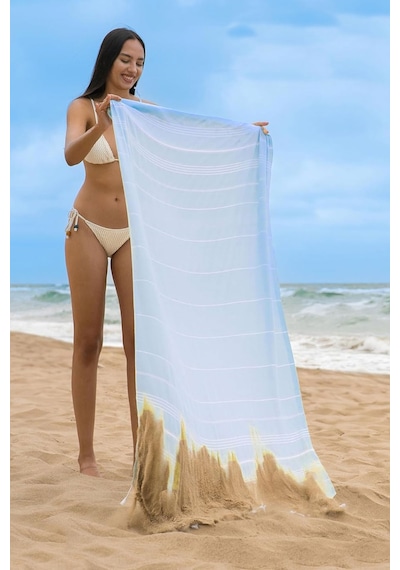Sultan Peştemal Havlu 100 Pamuklu Deniz Plaj Banyo Peştemali 100x180 Cm Çok Renkli