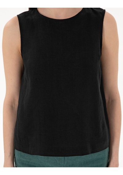 Pierre Cardin Kadın Siyah Kısa Kollu Bluz 50309346-vr046
