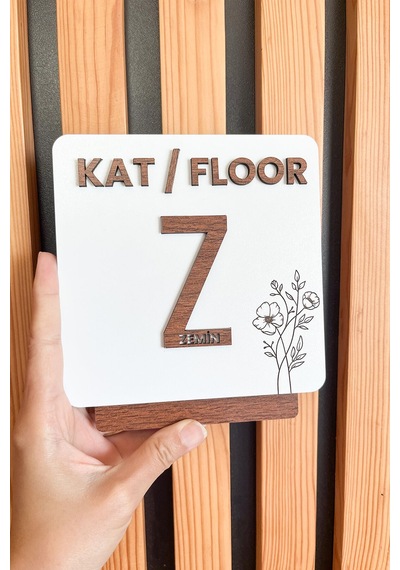 Apartman Ve Sitelere Özel Kat Yönlendirme Tabelası 17 15 Cm 1 Adet