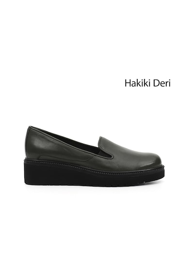 Gönderi(R) Gönderi R Kadın Haki Dolgu Taban Hakiki Deri Ayakkabı Gdza134m0492 Haki