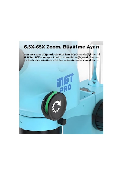 Relife Rl-m6t Pro-b11 Trioküler Profesyonel Tamir Mavi Mikroskop