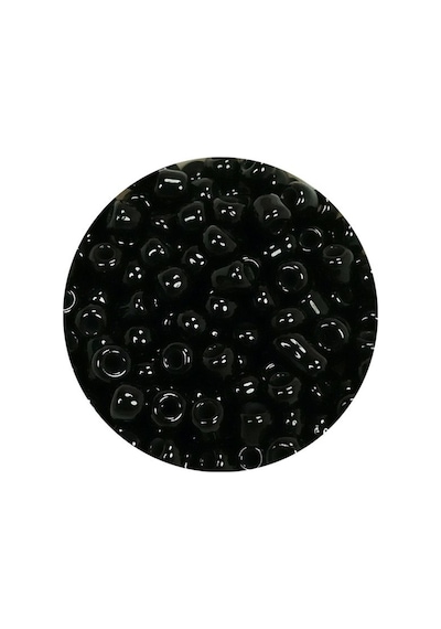 Dökme Cam Kum Boncuk 8/0 3 Mm - 20 Gram - Parlak Siyah - Bnc170 Diğer