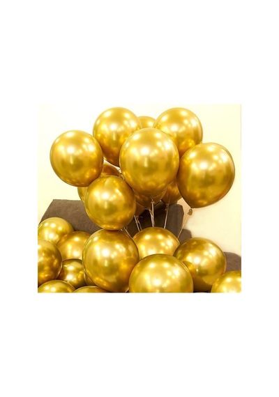 Gold Renk Krom Balon 50 Adet 418