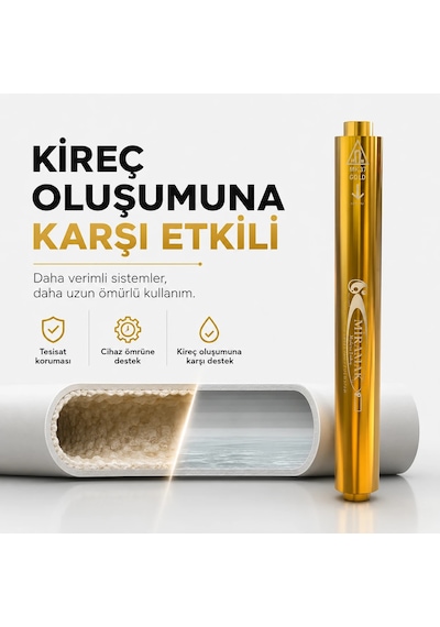 Daire Tipi Mk37 Gold Manyetik Kireç Önleyici 3/4inc 22194b80 Model-22194b80