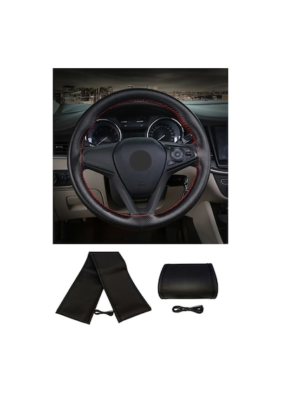 Bmw E92 2006-2013 Uyumlu Direksiyon Kılıfı Dikmeli Siyah Deri/siyah Dikişli