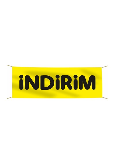 İndirim Afiş-pankart 75x300 Cm Tek Ebat
