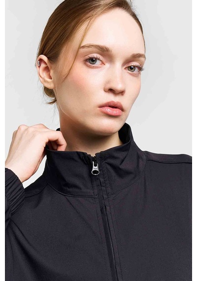 Lescon Kadın Antrenman Fermuarlı Sweatshirt 26b-2060 siyah