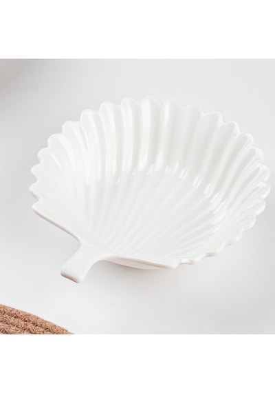 Porsima 1747n Porselen Kase Yaprak Desenli Derin Salata Kase 15cm