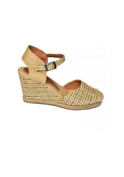 Fox Shoes P241612004 Ten Kumaş Dolgu Topuklu Kadın Ayakkabı