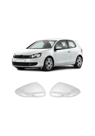 Volkswagen Golf 6 Uyumlu 2010-2013 Krom Ayna Kapağı 2 Parça Paslanmaz  Çelik