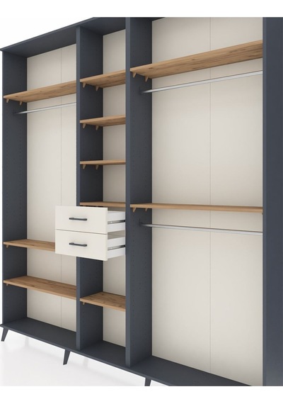 Arges Dolap 10 Raflı 2 Çekmeceli 3 Askılı 220x30x243 Antrasit-çam/aytaşı Atlas Çam/aytası Arges Dolap 10 Raflı 2 Çekmeceli 3 Askılı 220x30x243 Antrasit-çam/aytaşı Atlas Çam/aytası
