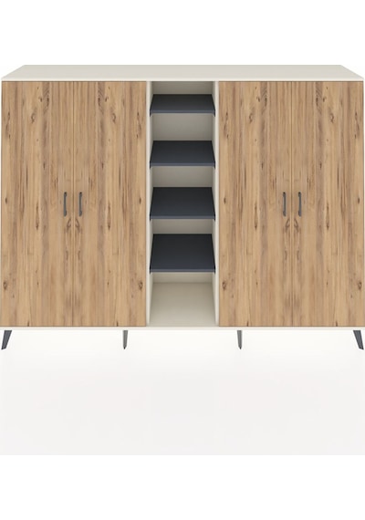 Hyperion Dolap 12 Raflı 4 Kapaklı 220x44x163 Aytaşı-çam/antrasit Aytaşı-çam/antrasit Hyperion Dolap 12 Raflı 4 Kapaklı 220x44x163 Aytaşı-çam/antrasit Aytaşı-çam/antrasit