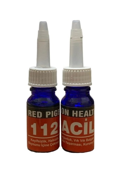 Red Pıgeon Health 112 Acil Damla 10ml, Keyifsizlik,halsizlik,vıkvık ,boynu,ıçine Çekme,balgam-1 Adet