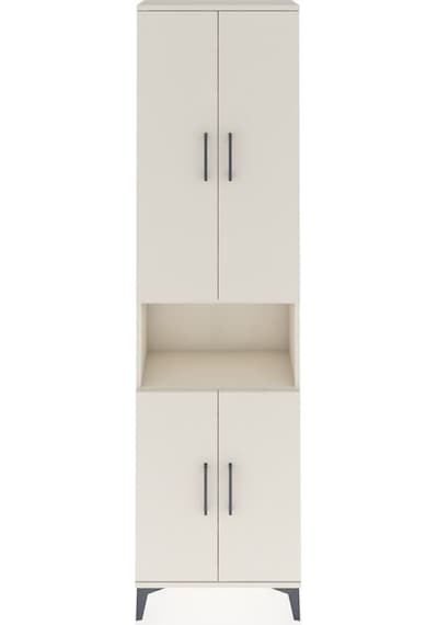 Arges Dolap 3 Raflı 4 Kapaklı Tek Askılı 60x30x221 Aytaşı-aytaşı Aytaşı