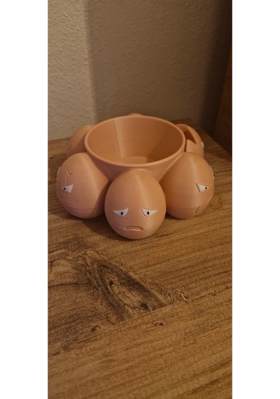 Exeggcute Pokemon Figür Kase Şeklinde