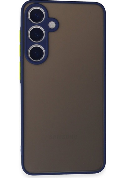 Newface Samsung Uyumlu Galaxy S24 Kılıf Montreal Silikon Kapak - Lacivert Lacivert