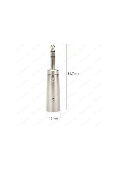 3-Pin Xlr Erkek To 6.35Mm Stereo Erkek Ses Kablosu Mikrofon Adapt