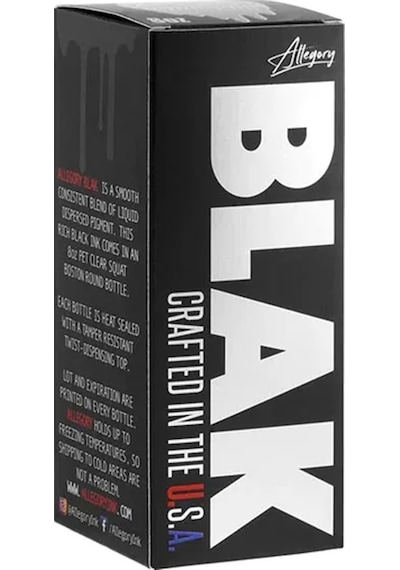 Allegory Premium Tattoo Ink - Blak - 8oz/240ml