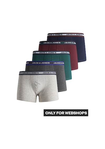 Jack & Jones Jack Jones Erkek 5 Li Boxer 12165348 Çok Renkli