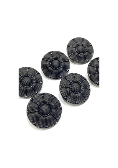 Kaban Mont Düğmesi / Siyah 2,7 Cm / Kod:2615