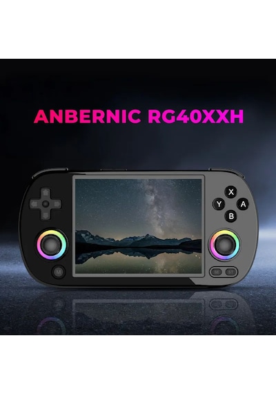 Rg40xx H Retro El Oyun Konsolu 64 Gb Siyah - 4.0 İnç Oca Ips Ekran Rgb Işıklı Çift Joystick H700 İşlemci 5g Wi-fi Hdmı Bluetooth Psp, Ps1, Dc Destekli