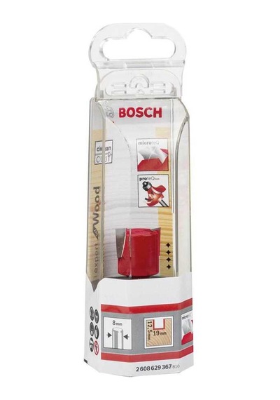 Bosch Expert Serisi Ahşap İçin Çift Oluklu, Sert Metal Menteşeli Açma Freze Ucu 8*19*51 mm-2608629367