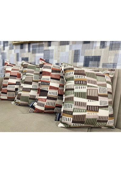 Nivemeshome Ritim 01 Yeşil 45x45 Kırlent Kılıfı Yeşil