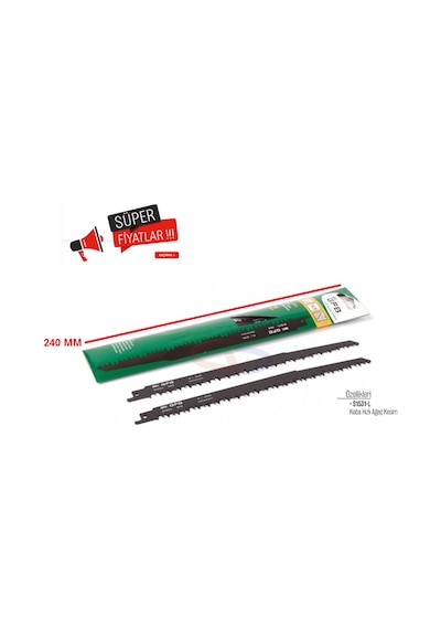 Gfb Ağaç Kemik Tilki Kuyruğu Ucu Testeresi Ucu 240 MM 1 Adet