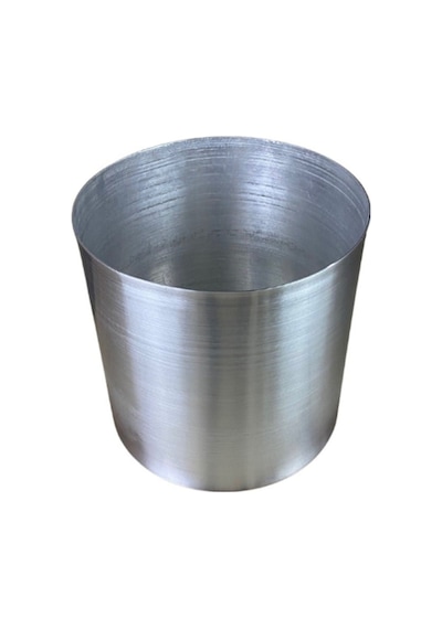 Cihan Çiçekçilik Metalik Galvaniz Saksı 35x35 Paslanmaz Çok Renkli
