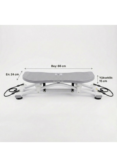 Slider Evde Kaykay Spor Aleti Dijital Ekranlı Kaydırmalı Fitness Board, 6 Fonksiyonlu