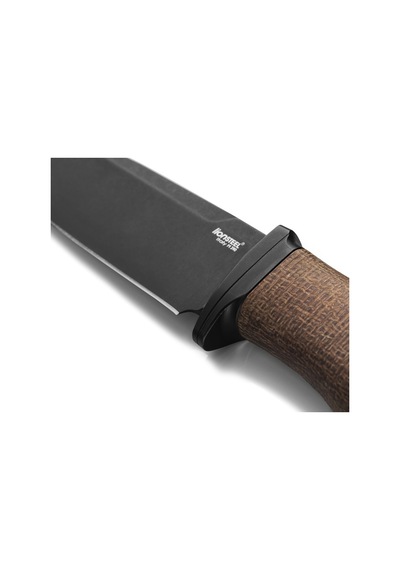 Lionsteel Acha Natural Burlap Black Blade Kamp Bıçak Kahverengi