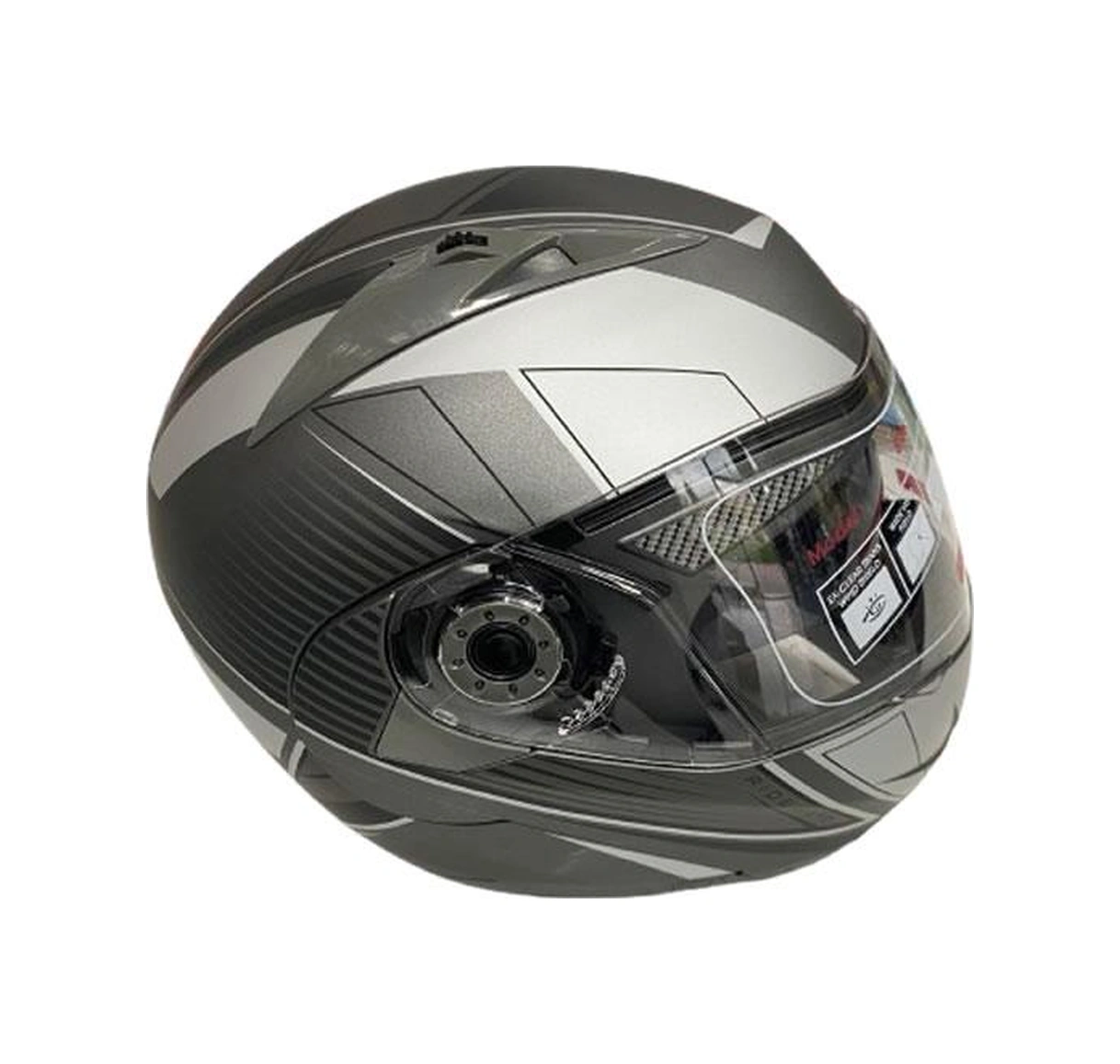 Jk20 Çene Açılır Güneş Vizörlü Motosiklet Kaskı Gri Siyah Xl Beden Baş Çevresi: 61-62cm Grey