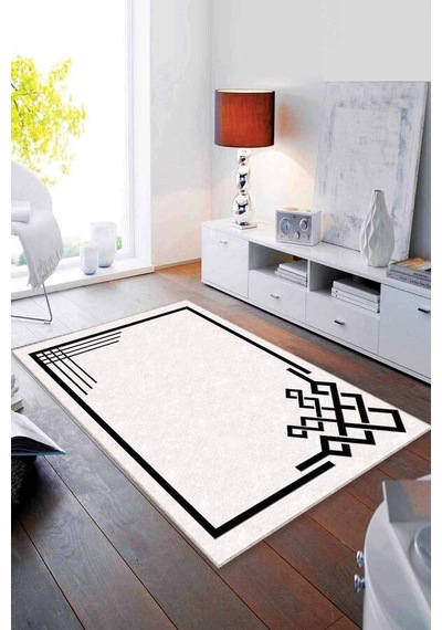 Kemik Çerçeveli Kaymaz Taban Makinede Yıkanabilir Halı Ar446n11