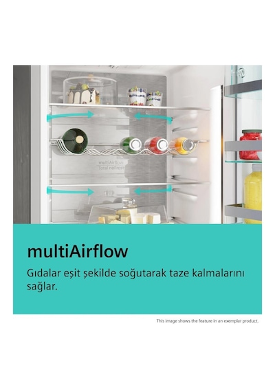 Siemens KD76NNWE0N İq300 Üstten Donduruculu No Frost Buzdolabı