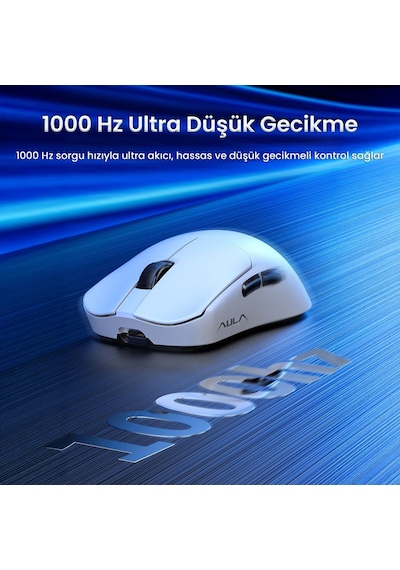 Aula Sc380 Pro Paw3311 Sensör 12000 Dpı 1000hz Kablolu Ve Kablosuz Gaming Oyuncu Mouse Siyah Sc380 Pro