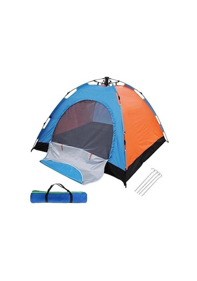 Kurulumlu Kamp Çadırı 8 Kişilik 250x250x165 Cm Açık Bej