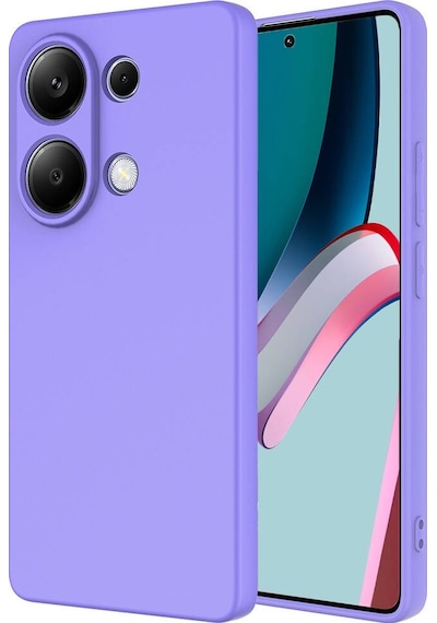 Noktaks - Xiaomi Uyumlu Xiaomi Redmi Note 13 4g - Kılıf İçi Kadife Koruyucu Mara Lansman Kapak - Lila