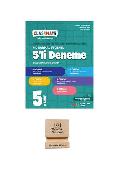 Okyanus Yayınları 5. Sınıf Classmate 4 Sarmal 1 Genel Süreç İzleme Değerlendirme 5li Deneme