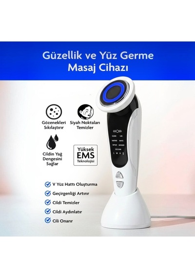 Auhma Ahb-05 Yüz Germe Sıkılaştırma, Cihazı Siyah Nokta Temizleme,göz Altı Bakımı 7'si 1 Arada