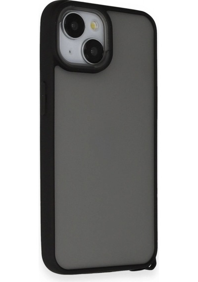 Apple Uyumlu iPhone 14 Kılıf Elegant Kapak - Siyah