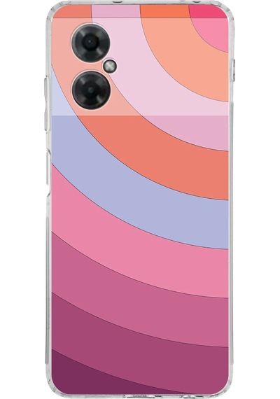 Xiaomi Redmi Note 11r Uyumlu Kamera Korumalı Renk Cümbüşü F Tasarımlı Şeffaf Kılıf