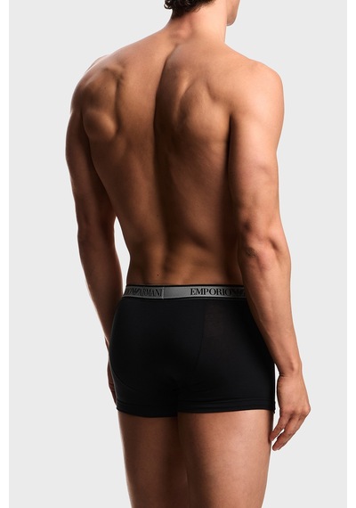 Emporio Armani Pamuklu Logolu 3 Pack Boxer Erkek Boxer Em000259 Af20669 Mc061 Siyah