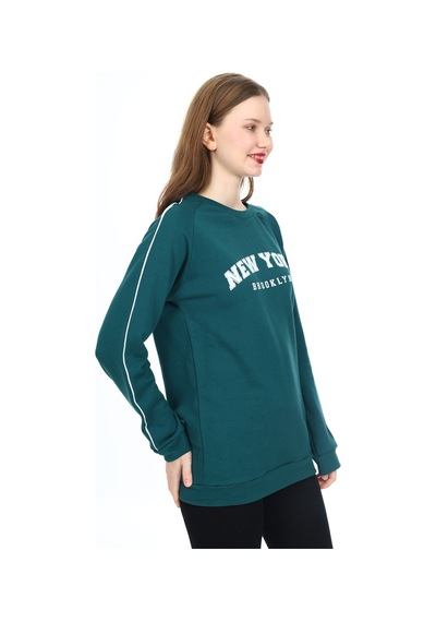 Kadın Sweatshirt - Şerit Garnili 0156mvng 001