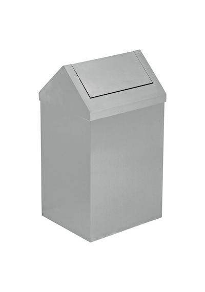 Metal Sallanır Çatı Kapak Çöp Kovası 11 Lt Beyaz