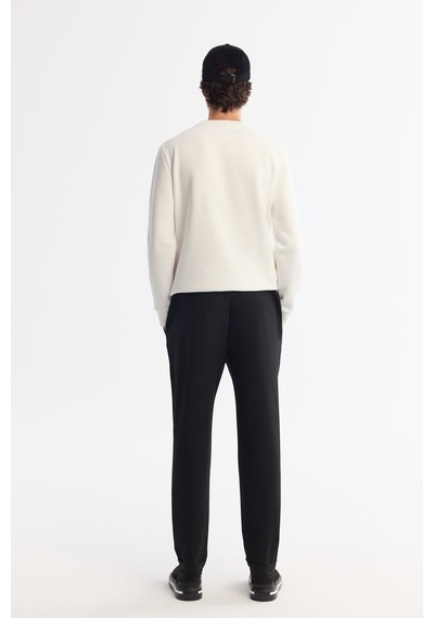 Avva Erkek Siyah Yanı Lastikli Bi-stretch Kolay Ütülenen Chino Slim Fit Pantolon B003037