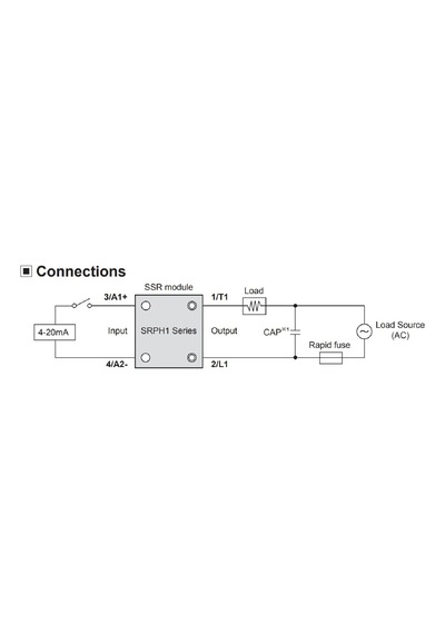 Autonics Srph1-a230 ,1-faz/220vac/30a 4..20ma Soğutuculu Dc-ac Ssr
