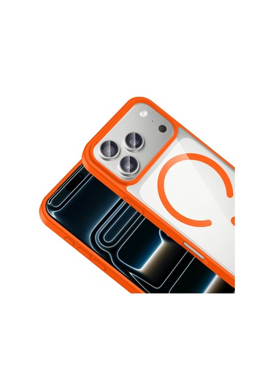 Apple iPhone Uyumlu 17 Pro Max Kılıf Kenarlar İnce Arka Kısım Magsafe Kamera Yükseltili Silikon