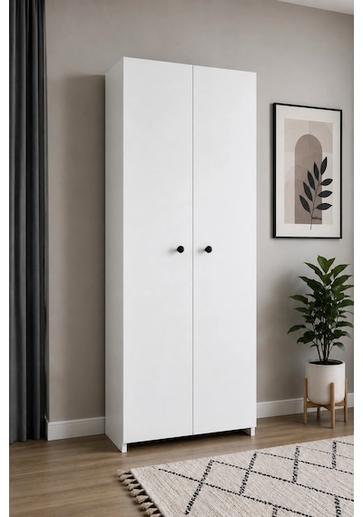 180 Cm 5 Raflı 2 Kapaklı Çok Amaçlı Dolap Gardırop Yüklük Düzenleyici Giysi Saklama Dolabı Beyaz 180 Cm 5 Raflı 2 Kapaklı Çok Amaçlı Dolap Gardırop Yüklük Düzenleyici Giysi Saklama Dolabı Beyaz