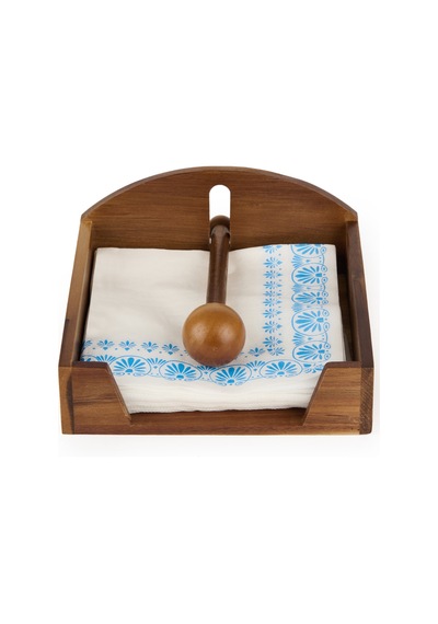 Mienn Akasya Peçetelik - Kahverengi - 28,8x8,8 Cm Çok Renkli